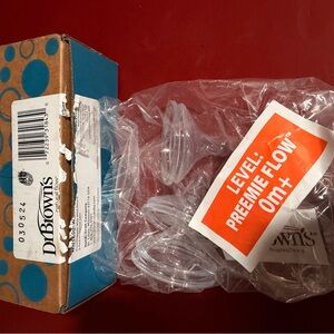 Dr. Brown's Clear Preemie Flow 0m+ Nipples - Pack